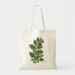 Vintage Atropa Belladonna Botanical Illustration Tote Bag