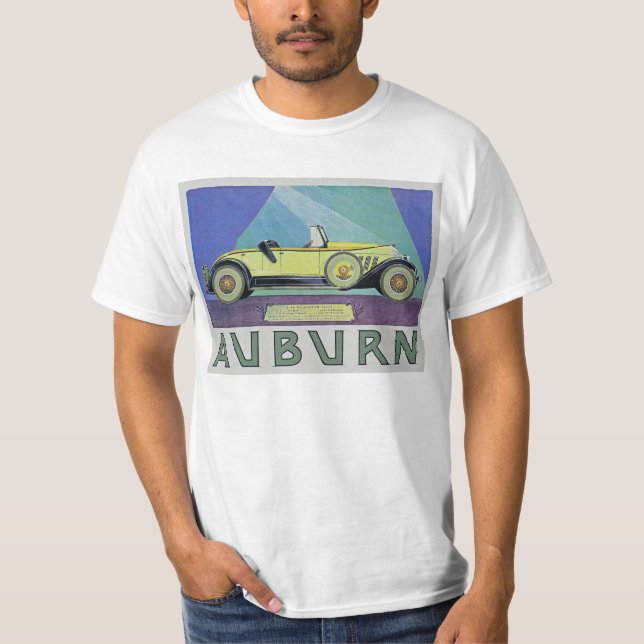 Vintage Auburn Automobile Ad T-Shirt (Front)
