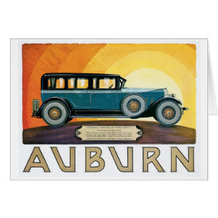 Vintage Auburn Motors Sunburst Ad