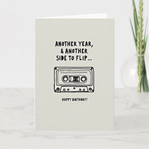 Vintage Audio Birthday Card