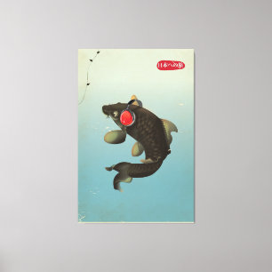 Vintage Audio Koi Canvas Print
