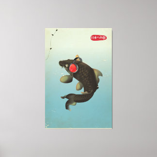 Vintage Audio Koi Canvas Print