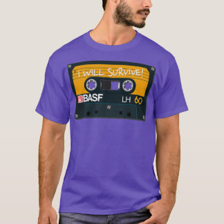 Vintage Audio Tape BASF I Will Survive Triblend T-Shirt