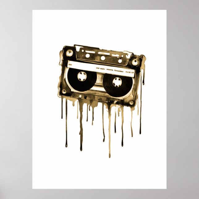 Vintage audiocassette poster (Front)