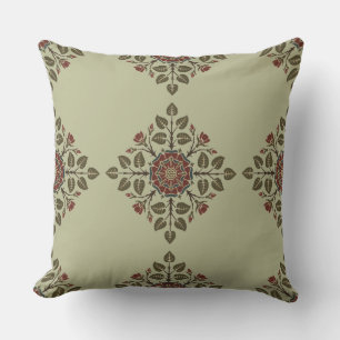 Vintage Audsley Tudor Rose Victorian Pattern Art Cushion