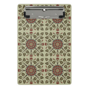 Vintage Audsley Tudor Rose Victorian Pattern Art Mini Clipboard