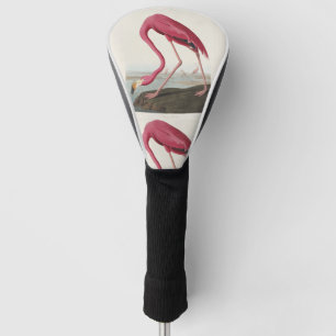 Vintage Audubon American Flamingo Pink Bird Art Golf Head Cover