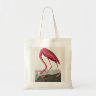 Vintage Audubon American Flamingo Pink Bird Art Tote Bag