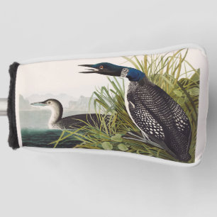 Vintage Audubon Common Loon Bird Nature Art Golf Head Cover