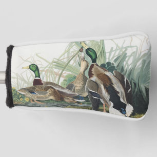 Vintage Audubon Mallard Duck Wildlife Art Golf Head Cover