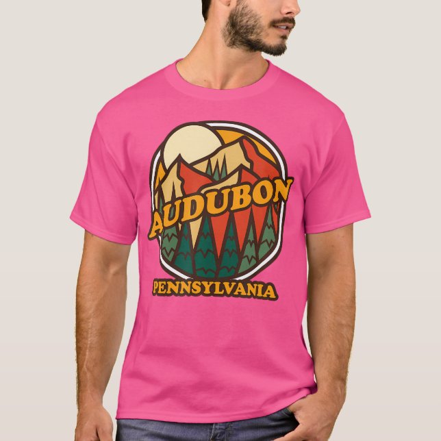 Vintage Audubon Pennsylvania Mountain Hiking Souve T-Shirt (Front)