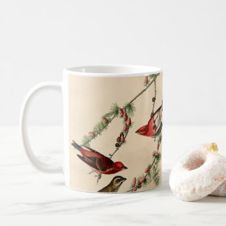 Vintage Audubon Purple Finch Bird Painting Gift  Coffee Mug