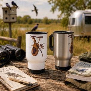 Vintage Audubon Purple Martin Bird Travel Mug