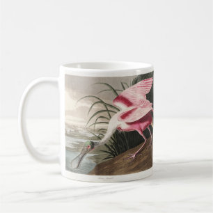 Vintage Audubon Roseate Spoonbill Bird Art Coffee Mug