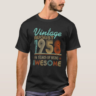 Vintage August 1958 64Th Birthday 64 Years Of Bein T-Shirt