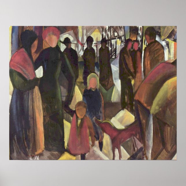 Vintage August Macke Farewell Poster (Front)