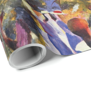 Vintage August Macke Girl In The Countryside Wrapping Paper