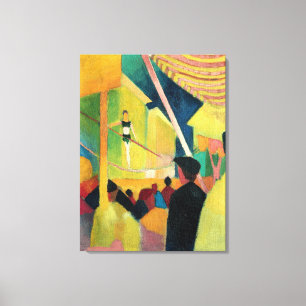 Vintage August Macke Tightrope Walker Canvas Print