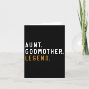 Vintage Aunt Godmother Legend Funny Auntie Mothers Card