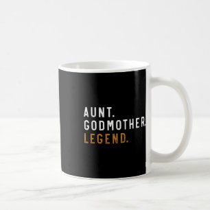 Vintage Aunt Godmother Legend Funny Auntie Mothers Coffee Mug