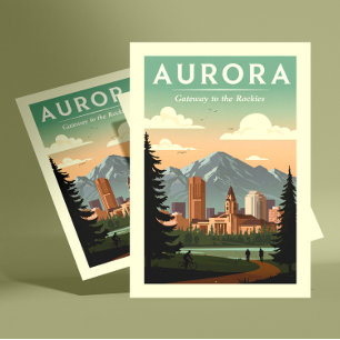 Vintage Aurora Colorado Postcard