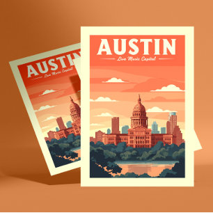 Vintage Austin Postcard