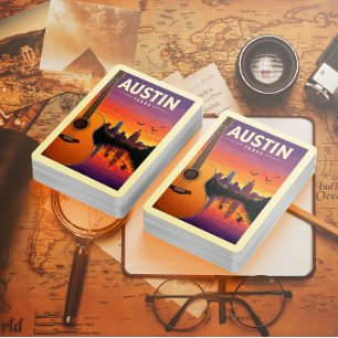   Vintage Austin Texas Playing Cards