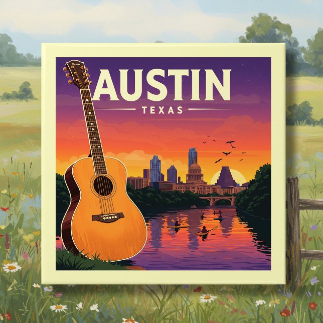 Vintage Austin Texas Tile (Creator Uploaded)