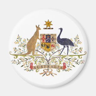 Vintage Australia Coat Of Arms Magnet