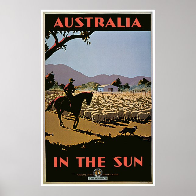 Vintage Australia in the Sun Poster (Front)