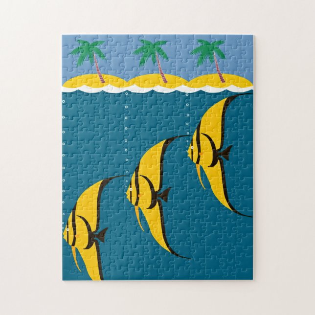 Vintage Australia Travel Illustration Jigsaw Puzzle (Vertical)