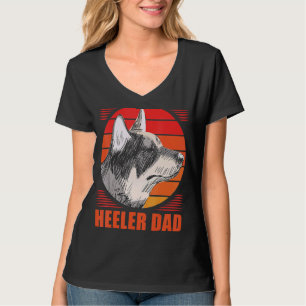 Vintage Australian Cattle Dog Heeler Dad Fathers D T-Shirt