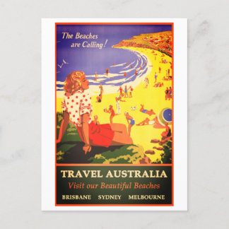 Vintage Australian travel Postcard