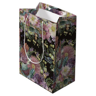 Vintage Australian Wildflowers Medium Gift Bag