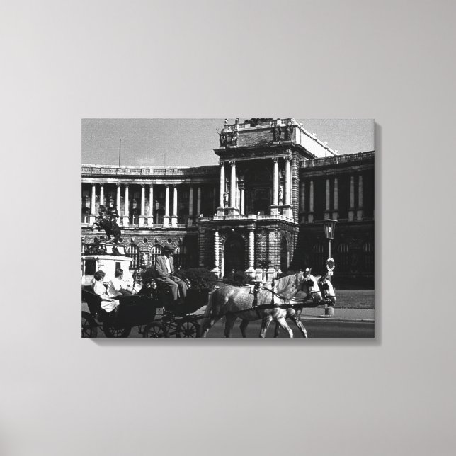 Vintage Austria Vienna Hofburg Palace Canvas Print (Front)