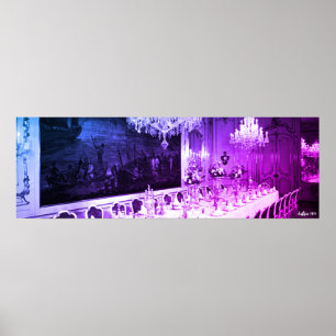 Vintage Austria Vienna Hofburg palace Dining room Poster