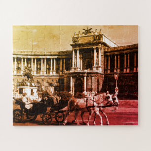 Vintage Austria Vienna Hofburg Palace Jigsaw Puzzle