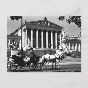Vintage Austria Vienna parliament Postcard