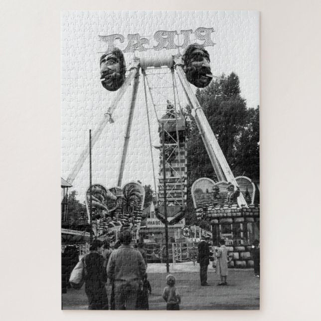 Vintage Austria Vienna Prater amusement park Jigsaw Puzzle (Vertical)