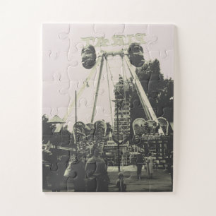 Vintage Austria Vienna Prater amusement park Jigsaw Puzzle