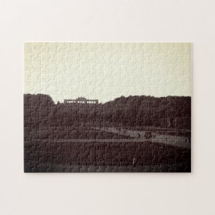 Vintage Austria Vienna Schonbrunn Gardens Jigsaw Puzzle