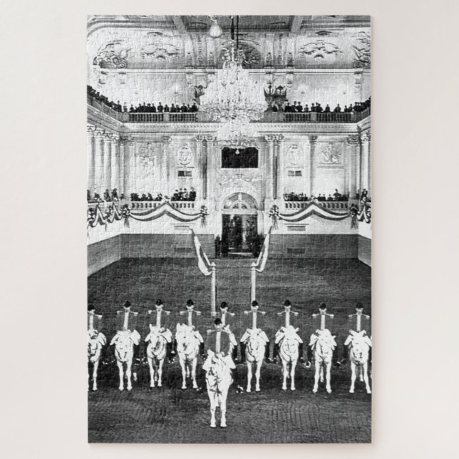 Vintage Austria Vienna Spanish Riding-School Jigsaw Puzzle (Vertical)