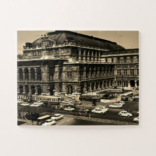 Vintage Austria Vienna Staatsoper opera Jigsaw Puzzle