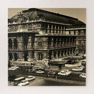 Vintage Austria Vienna Staatsoper opera Jigsaw Puzzle