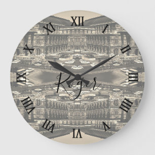Vintage Austria Vienna Staatsoper opera Large Clock