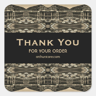 Vintage Austria Vienna Staatsoper opera Square Sticker