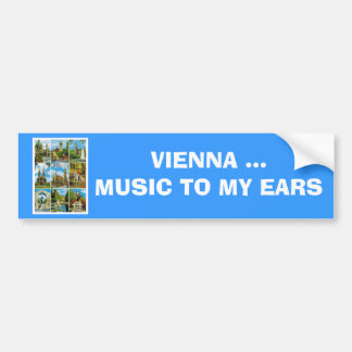 Vintage Austria, Wien, Vienna, Multiview Bumper Sticker