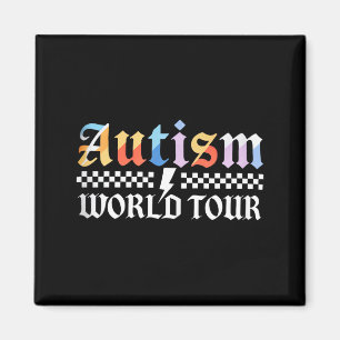 Vintage Autism World Tour Autism Awareness Month M Magnet