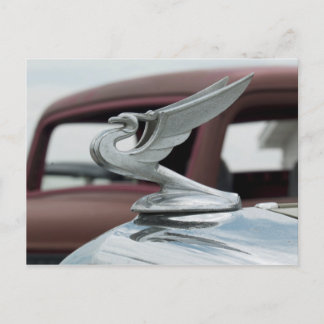 Vintage Auto Detail Postcard