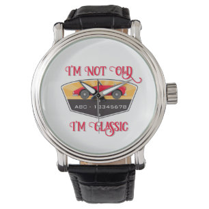 Vintage Auto Enthusiast Timepiece Gift Watch